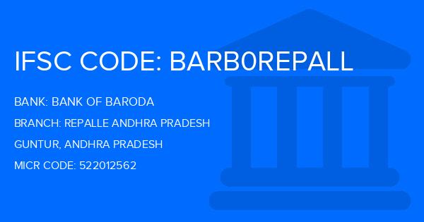 Bank Of Baroda (BOB) Repalle Andhra Pradesh Branch IFSC Code