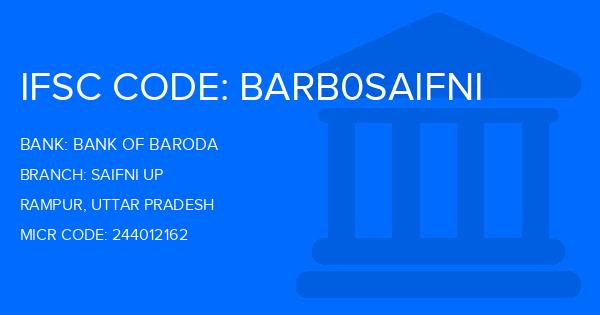 Bank Of Baroda (BOB) Saifni Up Branch IFSC Code