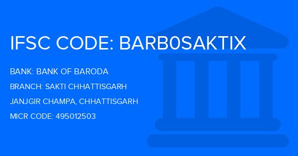 Bank Of Baroda (BOB) Sakti Chhattisgarh Branch IFSC Code