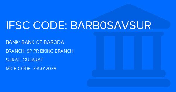Bank Of Baroda (BOB) Sp Pr Bking Branch