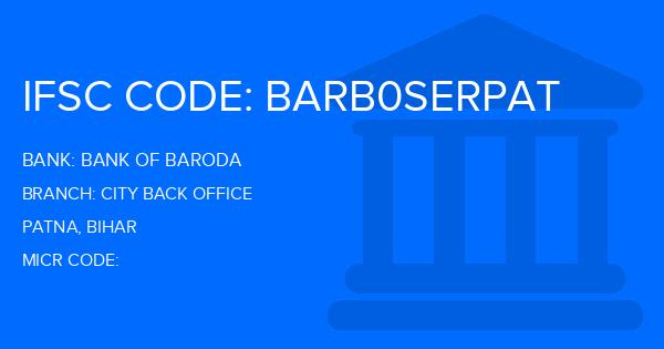 Bank Of Baroda (BOB) City Back Office Branch IFSC Code