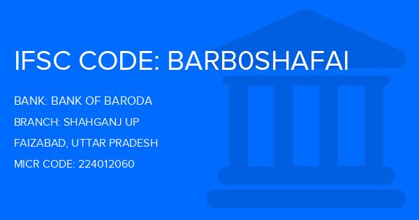 Bank Of Baroda (BOB) Shahganj Up Branch IFSC Code