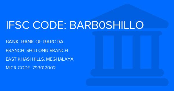 Bank Of Baroda (BOB) Shillong Branch
