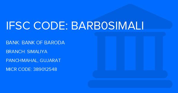 Bank Of Baroda (BOB) Simaliya Branch IFSC Code