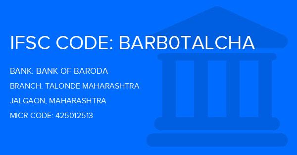 Bank Of Baroda (BOB) Talonde Maharashtra Branch IFSC Code