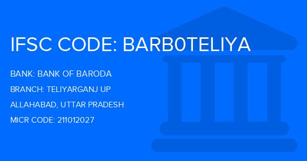 Bank Of Baroda (BOB) Teliyarganj Up Branch IFSC Code