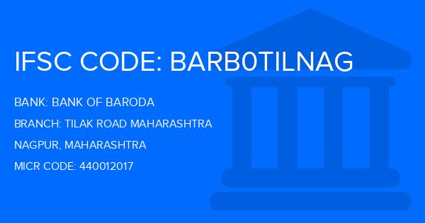 Bank Of Baroda (BOB) Tilak Road Maharashtra Branch IFSC Code