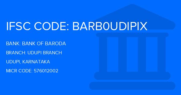 Bank Of Baroda (BOB) Udupi Branch