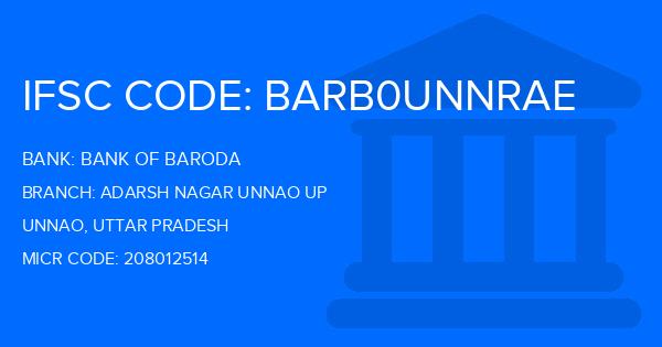 Bank Of Baroda (BOB) Adarsh Nagar Unnao Up Branch IFSC Code