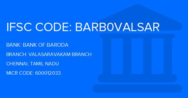 Bank Of Baroda (BOB) Valasaravakam Branch