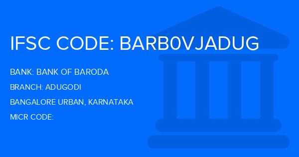Bank Of Baroda (BOB) Adugodi Branch IFSC Code