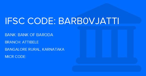 Bank Of Baroda (BOB) Attibele Branch IFSC Code