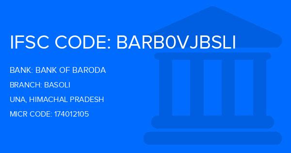 Bank Of Baroda (BOB) Basoli Branch IFSC Code