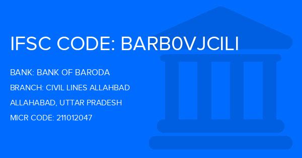 Bank Of Baroda (BOB) Civil Lines Allahbad Branch IFSC Code