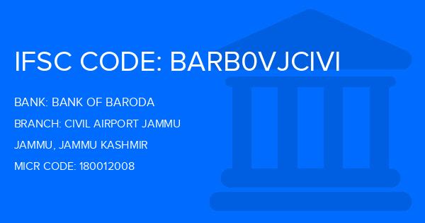 Bank Of Baroda (BOB) Civil Airport Jammu Branch IFSC Code