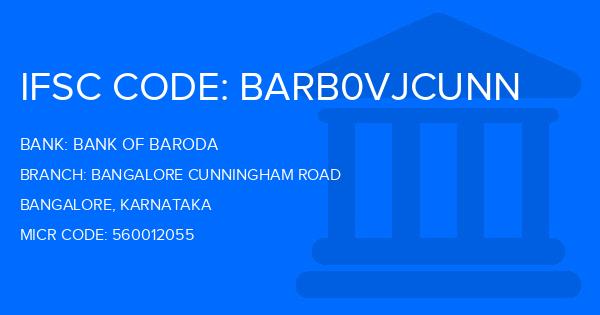 Bank Of Baroda (BOB) Bangalore Cunningham Road Branch IFSC Code