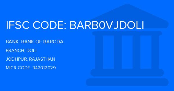 Bank Of Baroda (BOB) Doli Branch IFSC Code