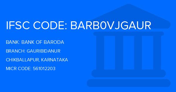 Bank Of Baroda (BOB) Gauribidanur Branch IFSC Code