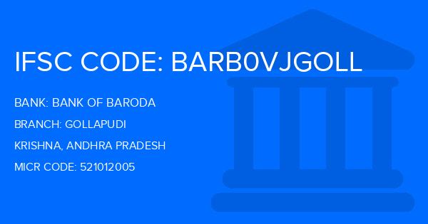 Bank Of Baroda (BOB) Gollapudi Branch IFSC Code