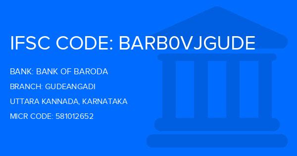 Bank Of Baroda (BOB) Gudeangadi Branch IFSC Code