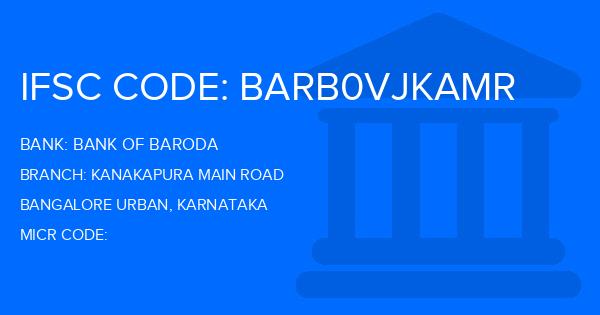 Bank Of Baroda (BOB) Kanakapura Main Road Branch IFSC Code