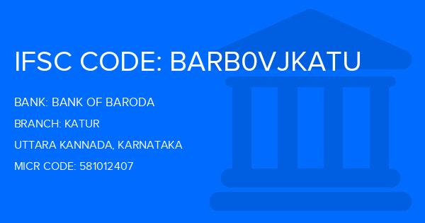 Bank Of Baroda (BOB) Katur Branch IFSC Code