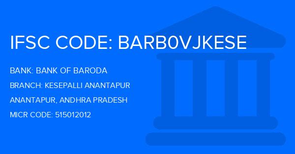 Bank Of Baroda (BOB) Kesepalli Anantapur Branch IFSC Code