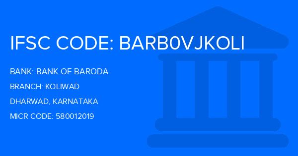 Bank Of Baroda (BOB) Koliwad Branch IFSC Code