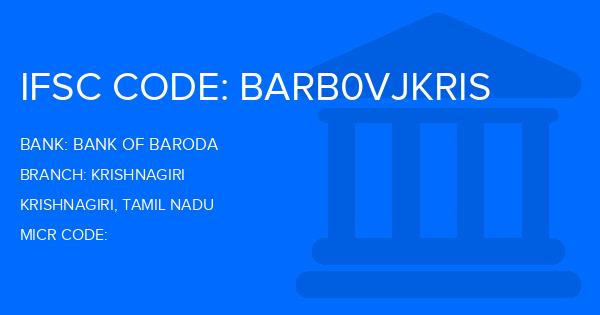 Bank Of Baroda (BOB) Krishnagiri Branch IFSC Code
