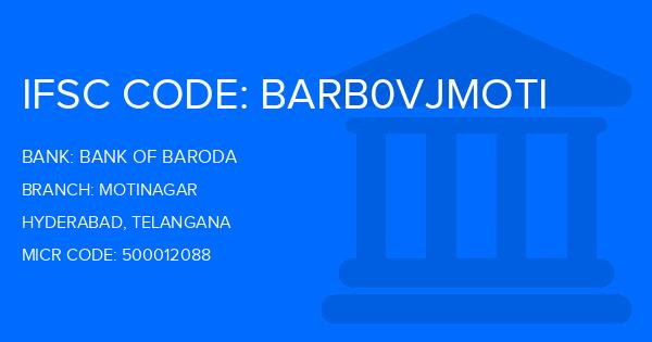 Bank Of Baroda (BOB) Motinagar Branch IFSC Code