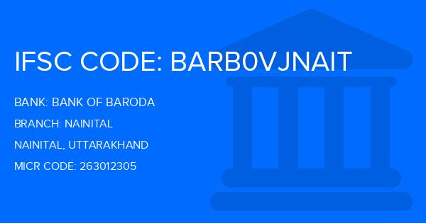 Bank Of Baroda (BOB) Nainital Branch IFSC Code