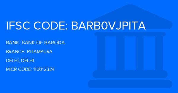 Bank Of Baroda (BOB) Pitampura Branch IFSC Code