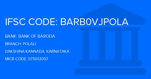 Bank Of Baroda (BOB) Polali Branch IFSC Code