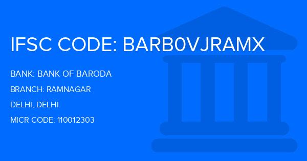 Bank Of Baroda (BOB) Ramnagar Branch IFSC Code