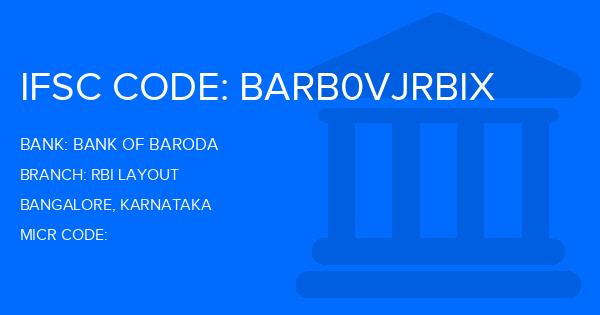 Bank Of Baroda (BOB) Rbi Layout Branch IFSC Code