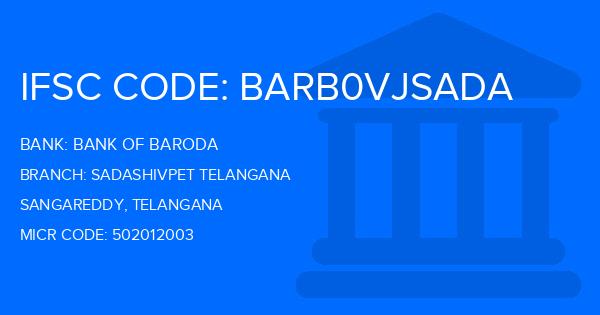 Bank Of Baroda (BOB) Sadashivpet Telangana Branch IFSC Code