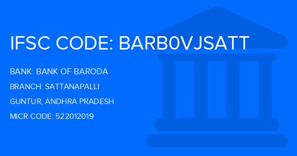 Bank Of Baroda (BOB) Sattanapalli Branch IFSC Code