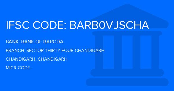 Bank Of Baroda (BOB) Sector Thirty Four Chandigarh Branch IFSC Code