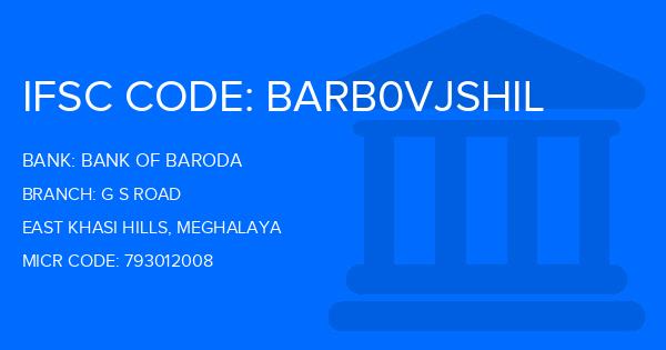 Bank Of Baroda (BOB) G S Road Branch IFSC Code