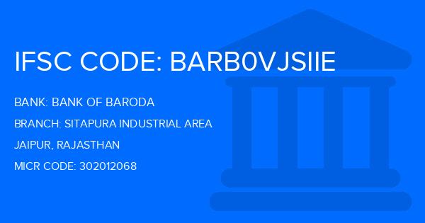 Bank Of Baroda (BOB) Sitapura Industrial Area Branch IFSC Code
