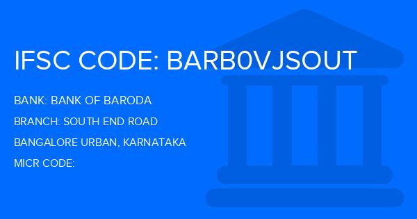 Bank Of Baroda (BOB) South End Road Branch IFSC Code