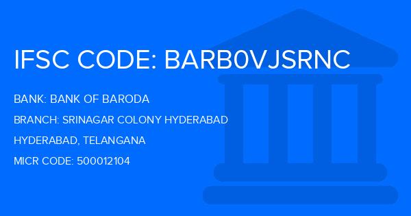 Bank Of Baroda (BOB) Srinagar Colony Hyderabad  Branch IFSC Code