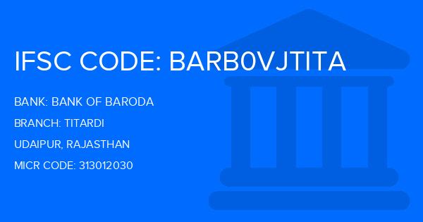 Bank Of Baroda (BOB) Titardi Branch IFSC Code