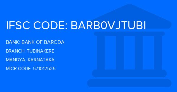 Bank Of Baroda (BOB) Tubinakere Branch IFSC Code