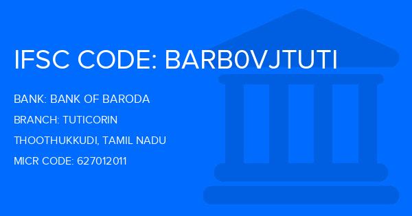 Bank Of Baroda (BOB) Tuticorin Branch IFSC Code