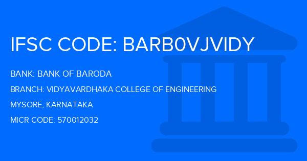 Bank Of Baroda (BOB) Vidyavardhaka College Of Engineering Branch IFSC Code