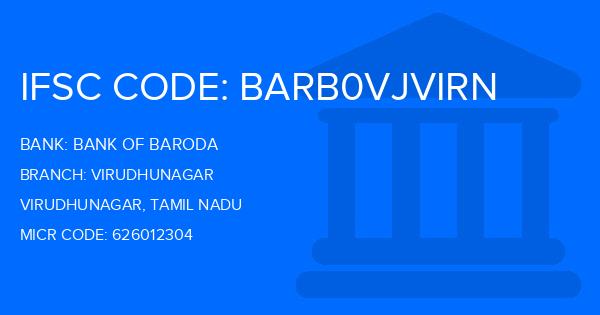 Bank Of Baroda (BOB) Virudhunagar Branch IFSC Code