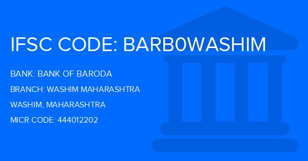 Bank Of Baroda (BOB) Washim Maharashtra Branch IFSC Code