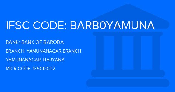 Bank Of Baroda (BOB) Yamunanagar Branch