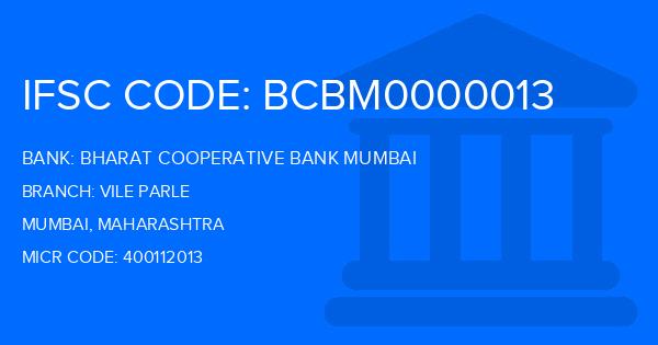 Bharat Cooperative Bank Mumbai Vile Parle Branch IFSC Code